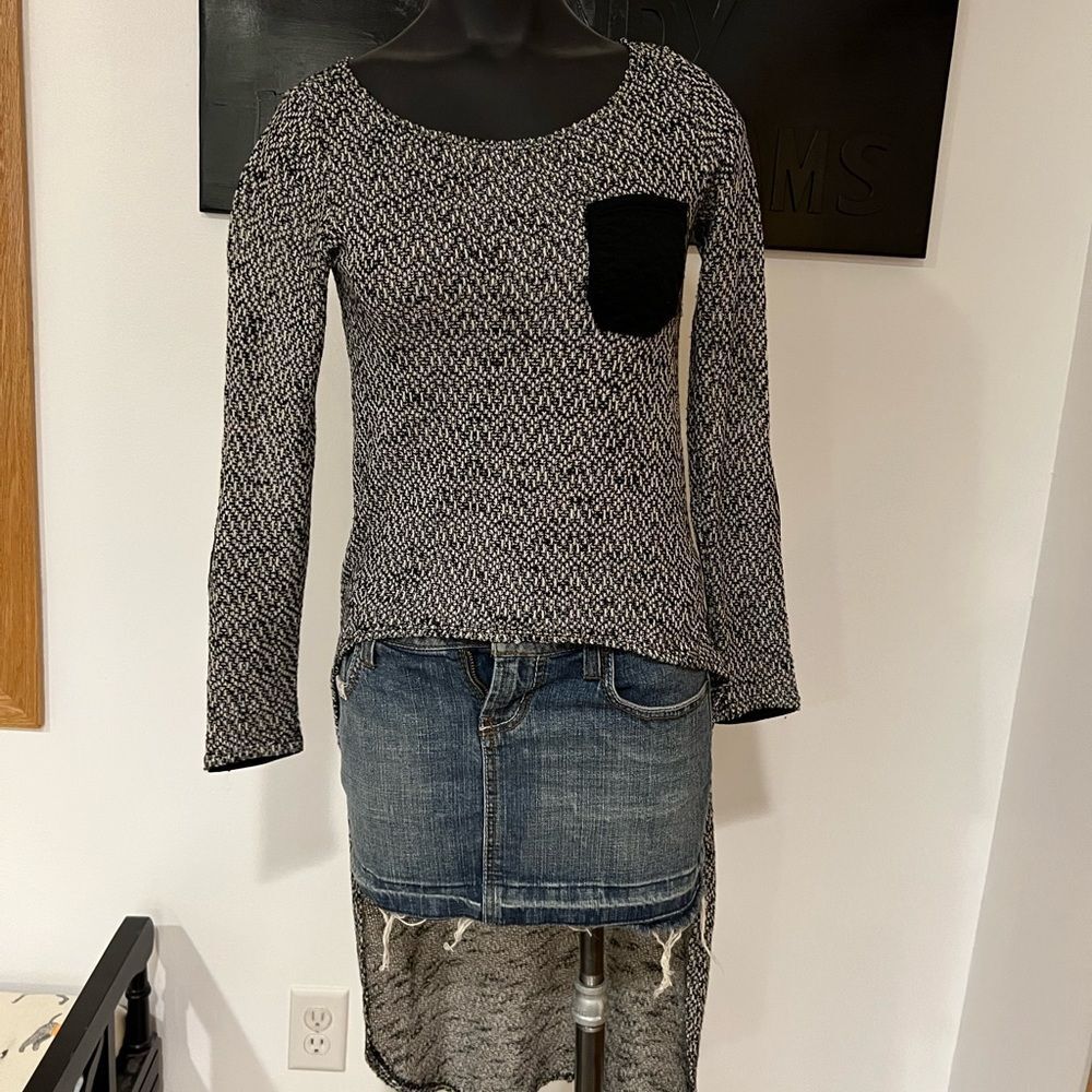 Hi low mesh style shirt o